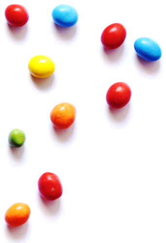 colored peanuts